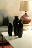 Black Ceramic Vases